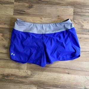 Blue Under Armour Workout Shorts - Size Medium